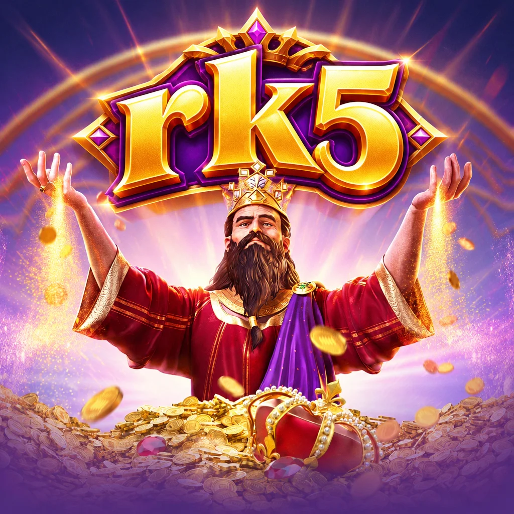 rk5 Midas Fortune menampilkan Raja Midas bertema kemewahan emas dan istana kuno
